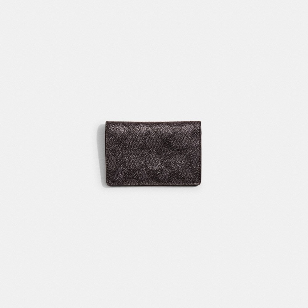 Coach Restored Card Wallet In Signature Canvas - Preorder