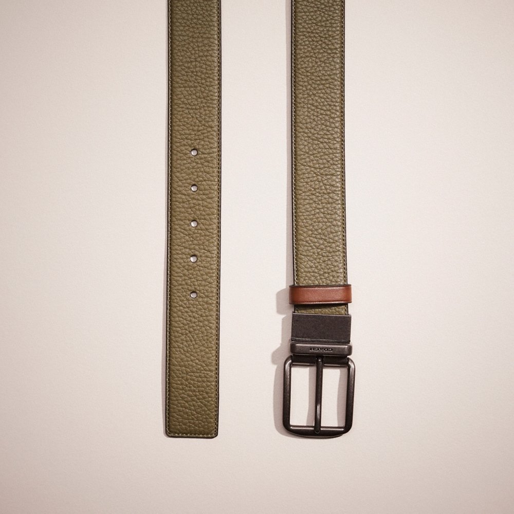 Coach Restored Harness Buckle Cut-To-Size Reversible Belt, 38MM - Preorder