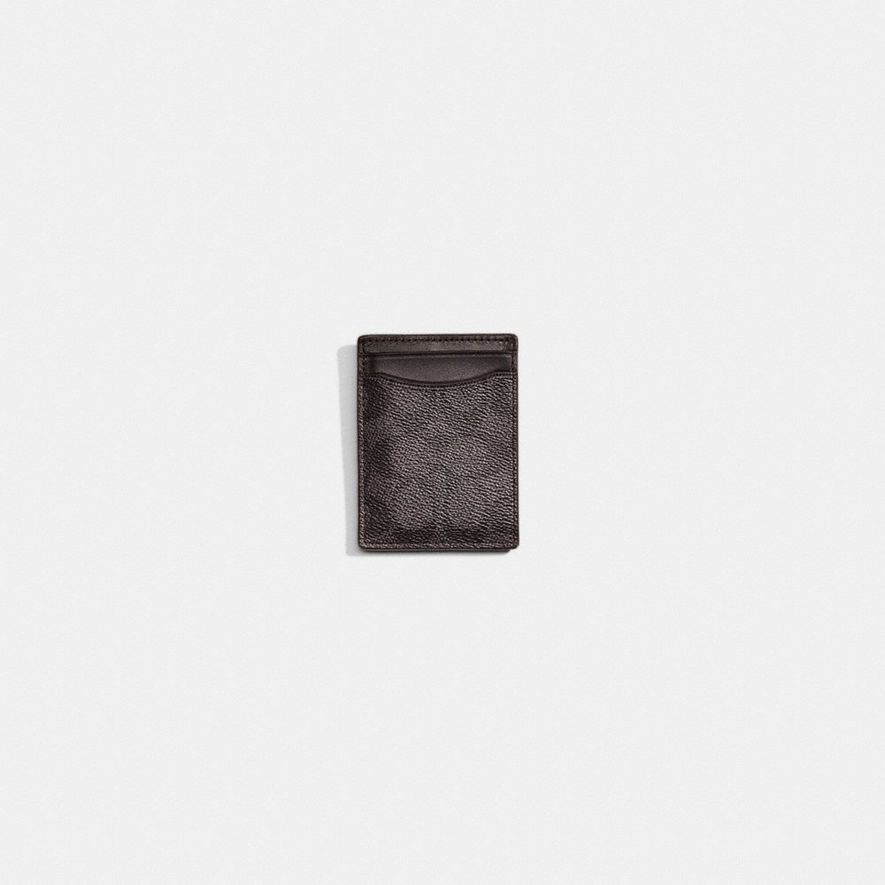 Coach Restored Money Clip Card Case In Signature Canvas - Preorder