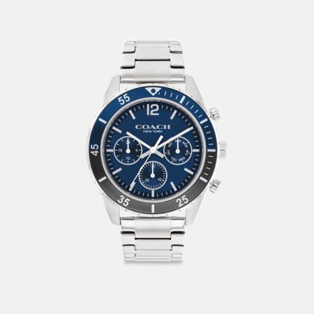 Coach Outlet Cole Watch, 44MM - Preorder — Stainless Steel