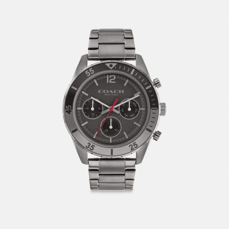Coach Outlet Cole Watch, 44MM - Preorder — Dark Grey