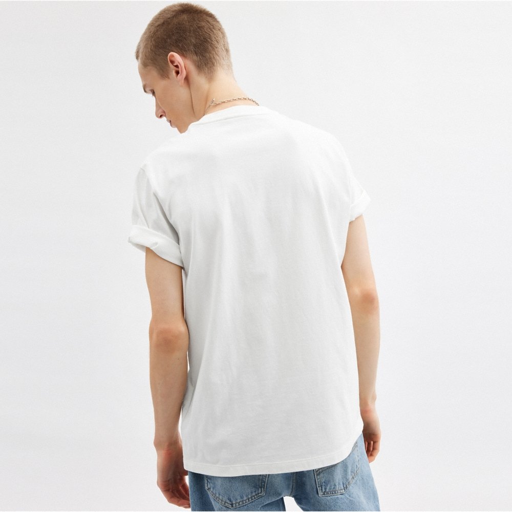 Coach Outlet Signature Square T-Shirt In Organic Cotton - Preorder