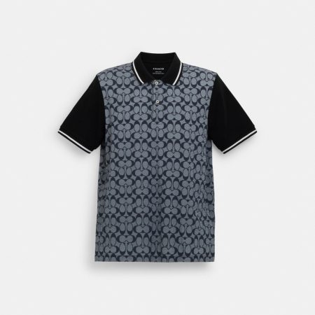 Coach Outlet Signature Polo - Preorder — Chambray Signature