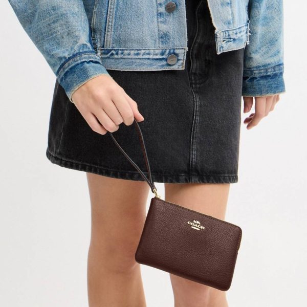 Coach Outlet Corner Zip Wristlet - Preorder