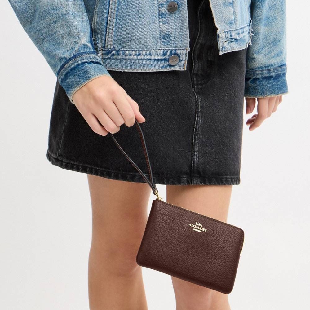 Coach Outlet Corner Zip Wristlet - Preorder