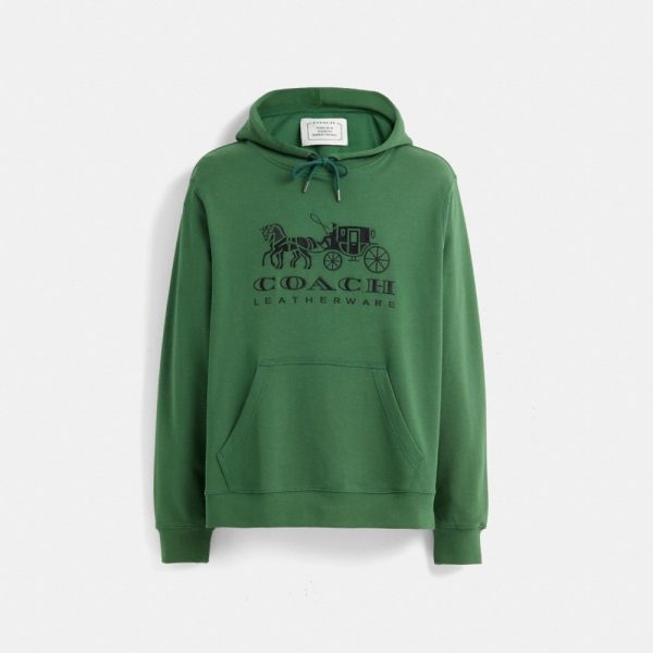 Coach Restored Horse And Carriage Hoodie In Organic Cotton - Preorder