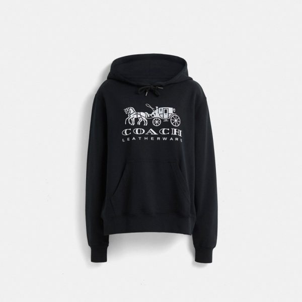 Coach Restored Horse And Carriage Hoodie In Organic Cotton - Preorder