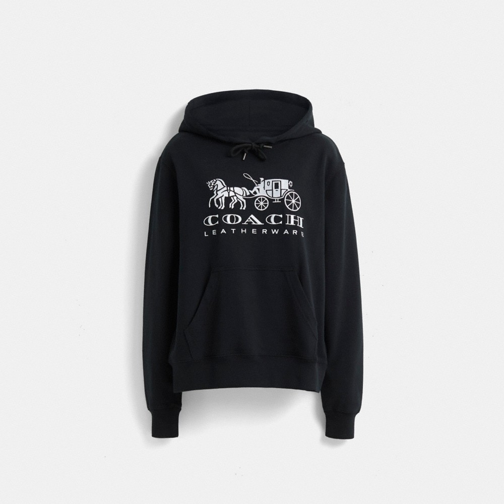 Coach Restored Horse And Carriage Hoodie In Organic Cotton - Preorder