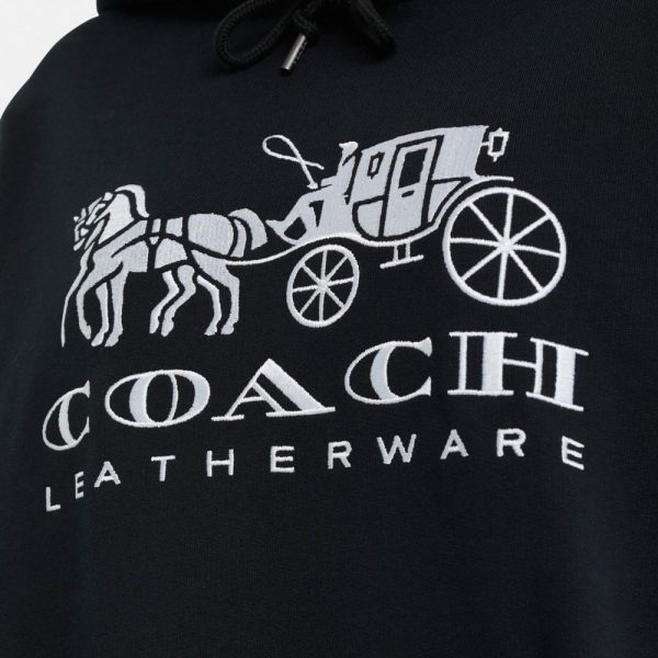 Coach Restored Horse And Carriage Hoodie In Organic Cotton - Preorder