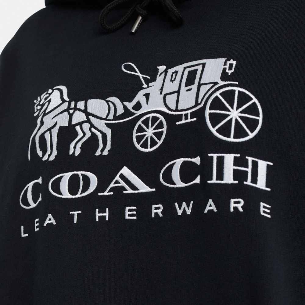 Coach Restored Horse And Carriage Hoodie In Organic Cotton - Preorder