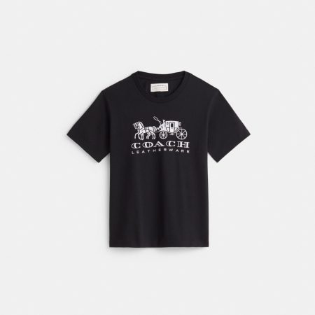 Coach Restored Horse And Carriage T-Shirt - Preorder — Black