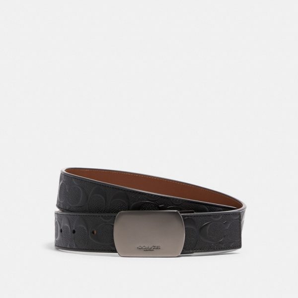 Coach Outlet Plaque Buckle Cut-To-Size Reversible Belt, 38MM - Preorder