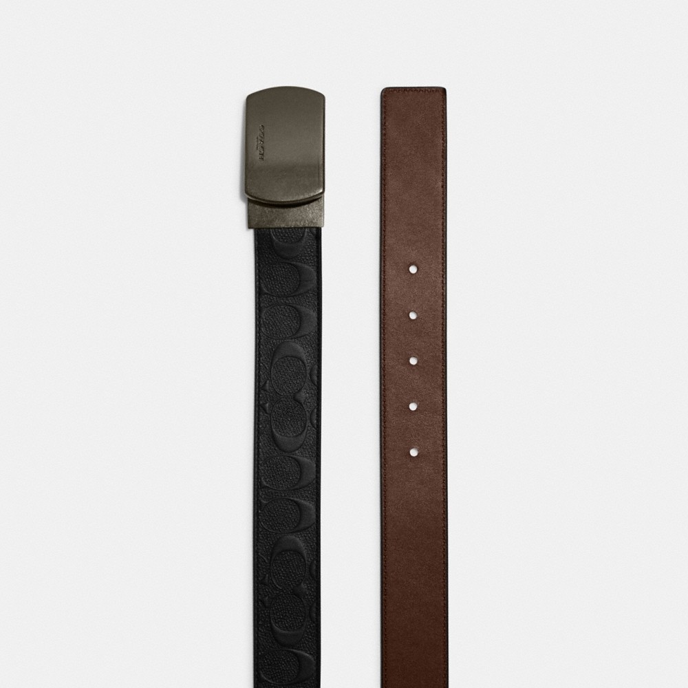 Coach Outlet Plaque Buckle Cut-To-Size Reversible Belt, 38MM - Preorder