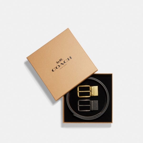 Coach Outlet Boxed Harness Buckle Cut-To-Size Reversible Belt, 38MM - Preorder