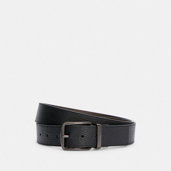 Coach Outlet Boxed Harness Buckle Cut-To-Size Reversible Belt, 38MM - Preorder