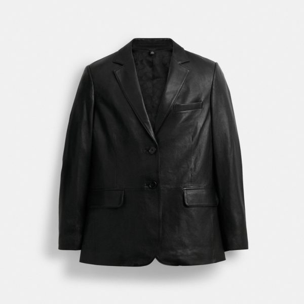 Coach Leather Blazer - Preorder
