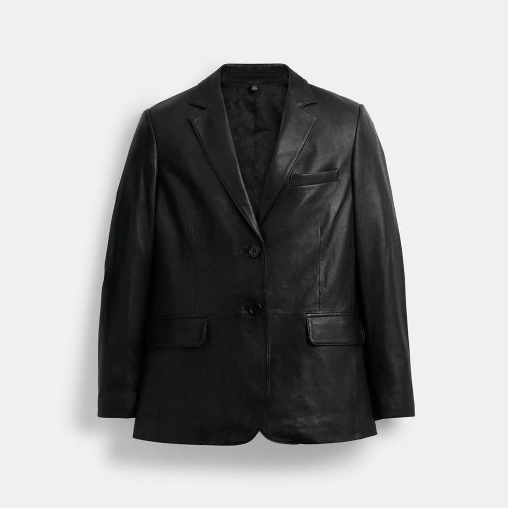 Coach Leather Blazer - Preorder