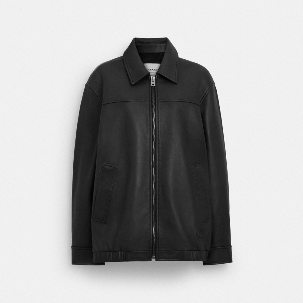Coach Outlet Oversized Leather Jacket - Preorder
