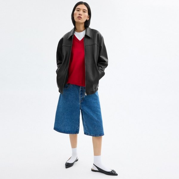 Coach Outlet Oversized Leather Jacket - Preorder