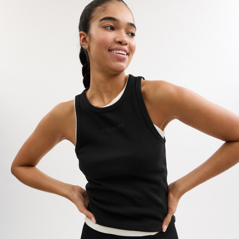 Coach Outlet New York Ribbed Tank Top - Preorder