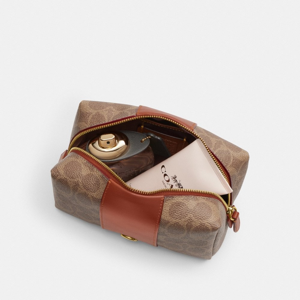 Coach Outlet Essential Cosmetic Pouch In Signature Canvas - Preorder