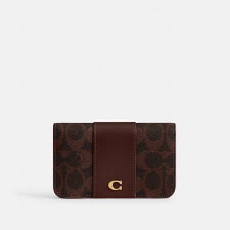 Coach Outlet Essential Slim Card Case In Signature Canvas - Preorder