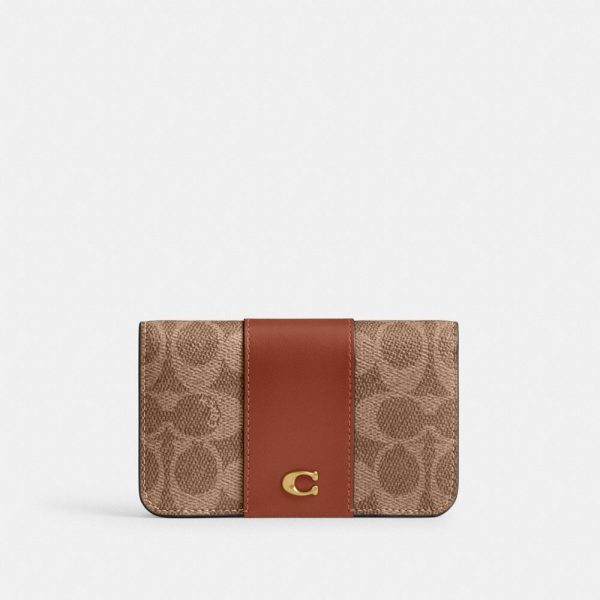 Coach Outlet Essential Slim Card Case In Signature Canvas - Preorder