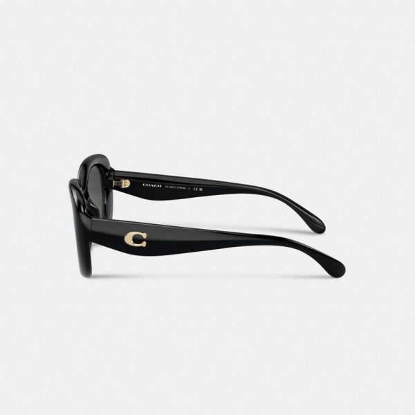 Coach Outlet C Hardware Round Sunglasses - Preorder