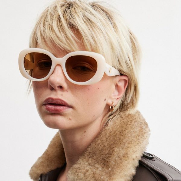 Coach Outlet C Hardware Round Sunglasses - Preorder