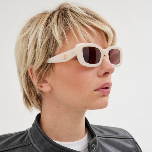 Coach C Hardware Narrow Rectangle Sunglasses - Preorder