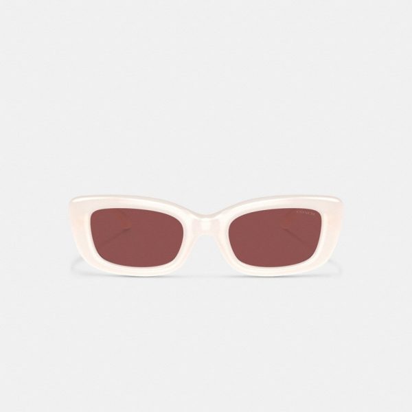 Coach C Hardware Narrow Rectangle Sunglasses - Preorder