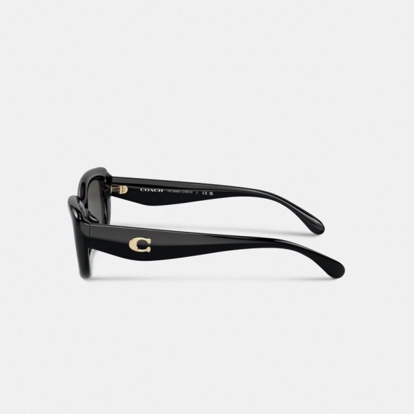 Coach C Hardware Narrow Rectangle Sunglasses - Preorder