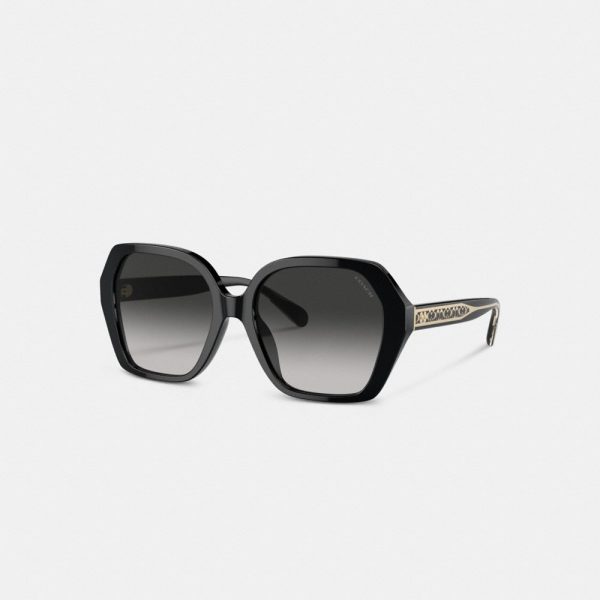 Coach Signature Ombré Geometric Square Sunglasses - Preorder