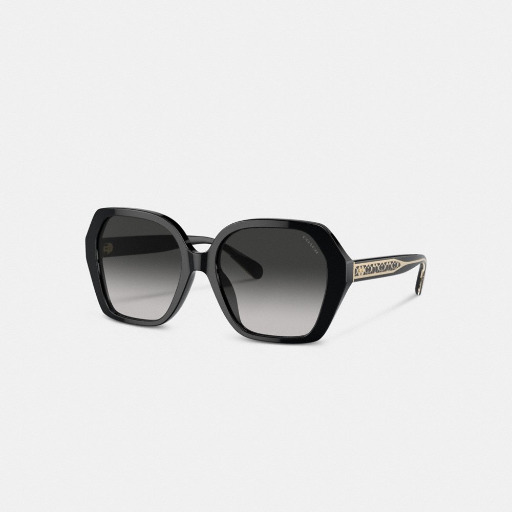 Coach Signature Ombré Geometric Square Sunglasses - Preorder