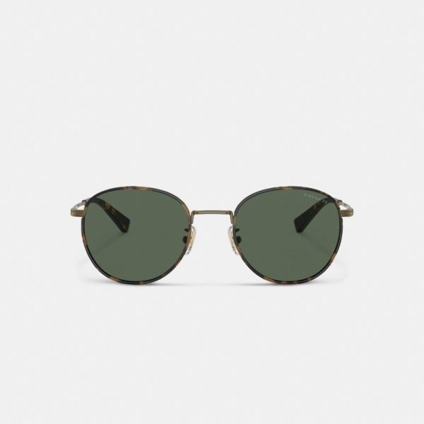 Coach Outlet Metal Windsor Round Sunglasses - Preorder