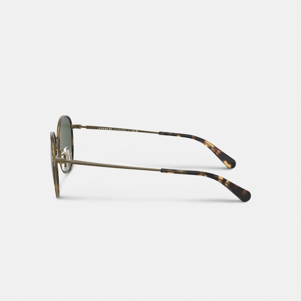 Coach Outlet Metal Windsor Round Sunglasses - Preorder