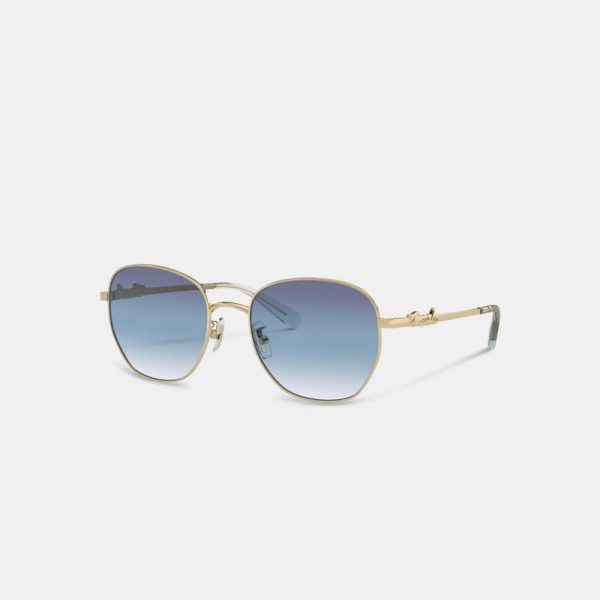 Coach Outlet Coach Script Round Sunglasses - Preorder