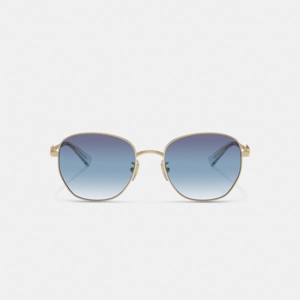 Coach Outlet Coach Script Round Sunglasses - Preorder