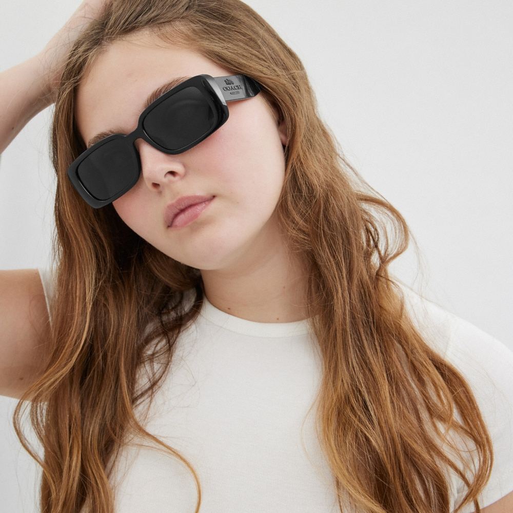 Coach Outlet Narrow Rectangle Sunglasses - Preorder
