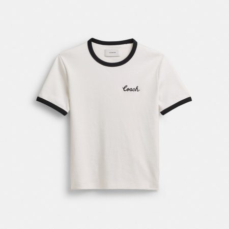 Coach Outlet Coach Ringer T-Shirt - Preorder — White