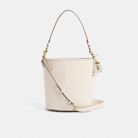 Coach Restored Dakota Bucket Bag - Preorder — Brass/Chalk