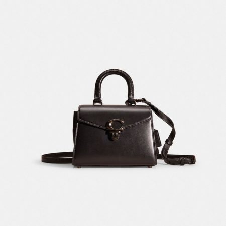 Coach Restored Sammy Top Handle 21 - Preorder — Pewter/Black