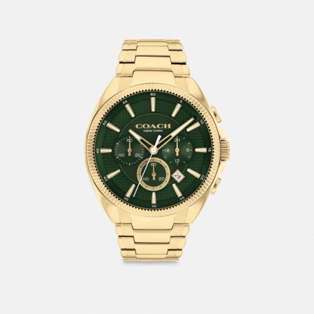 Coach Jackson Watch, 45MM - Preorder — Brass