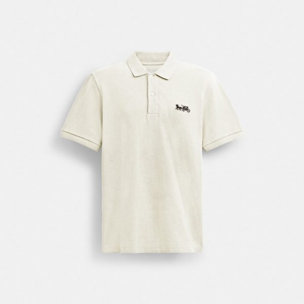 Coach Horse And Carriage Classic Polo In Organic Cotton - Preorder