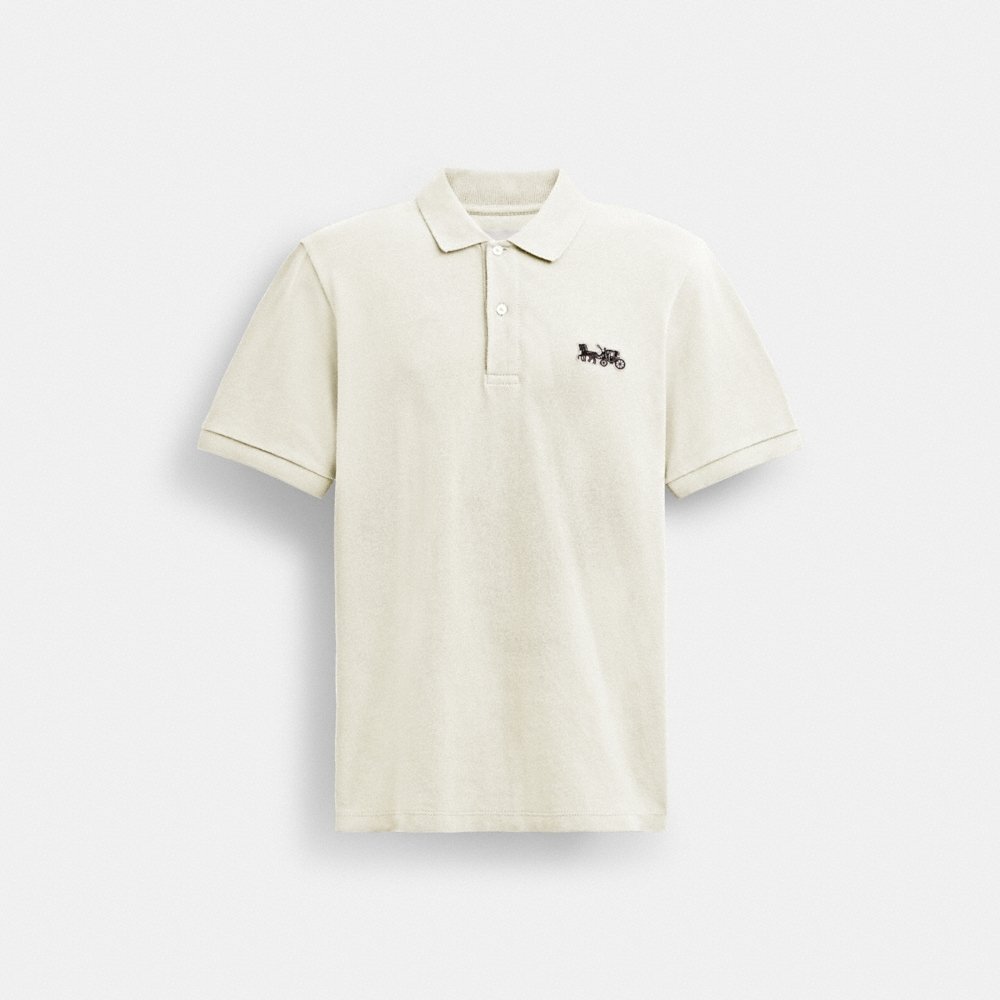 Coach Horse And Carriage Classic Polo In Organic Cotton - Preorder