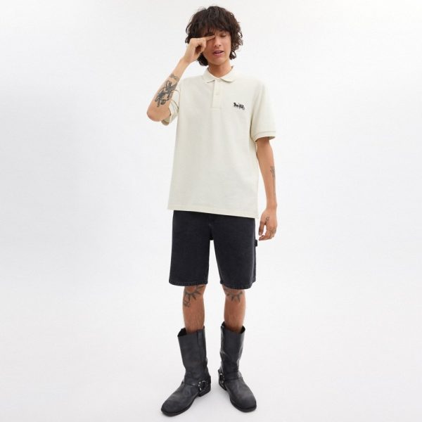 Coach Horse And Carriage Classic Polo In Organic Cotton - Preorder