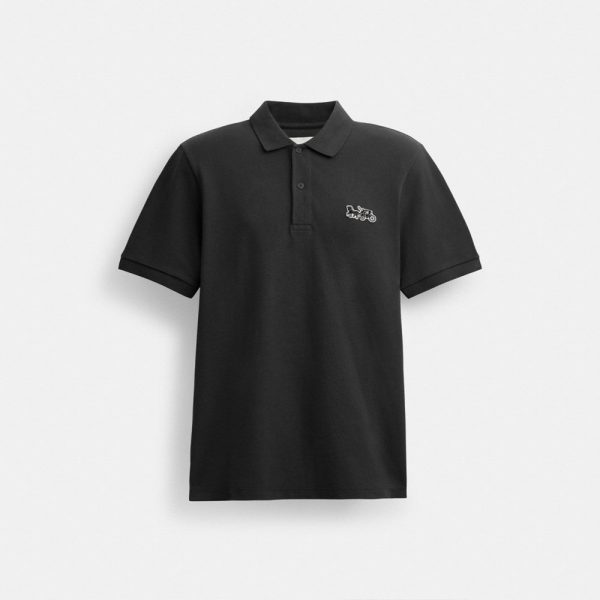 Coach Horse And Carriage Classic Polo In Organic Cotton - Preorder