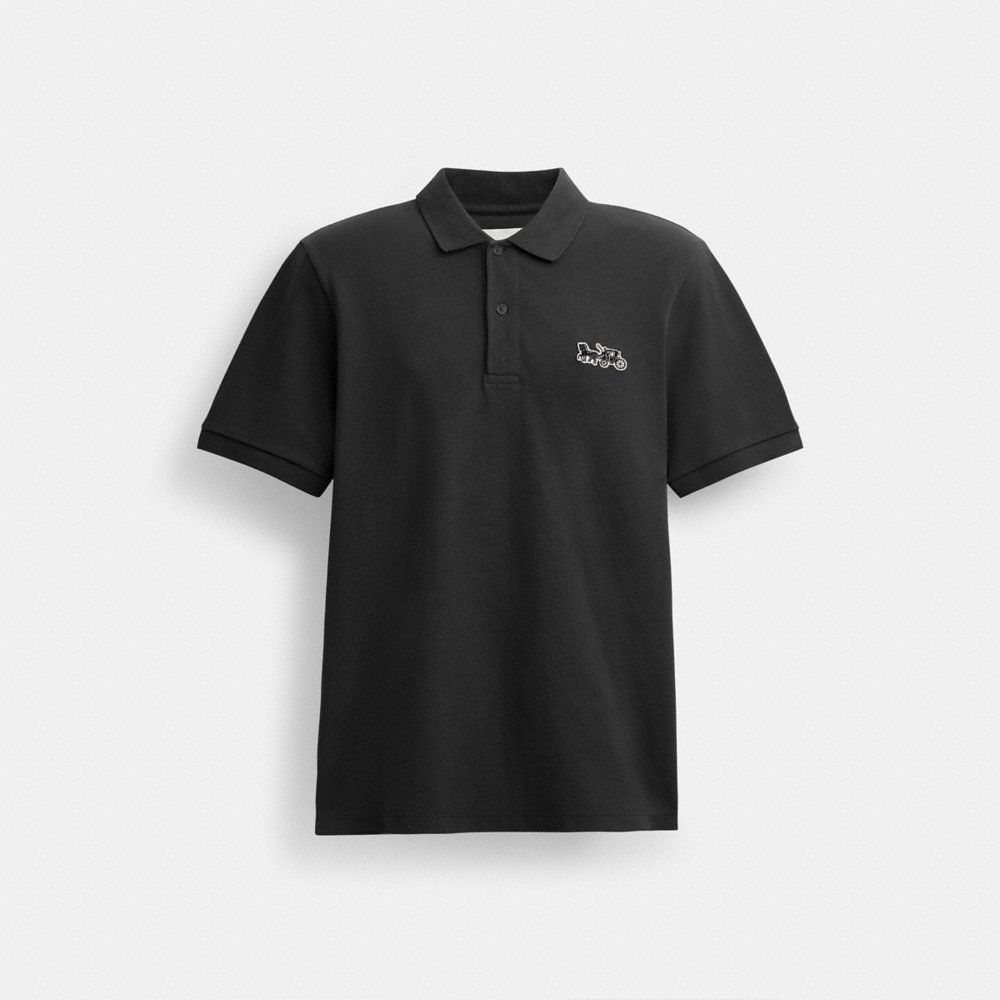 Coach Horse And Carriage Classic Polo In Organic Cotton - Preorder