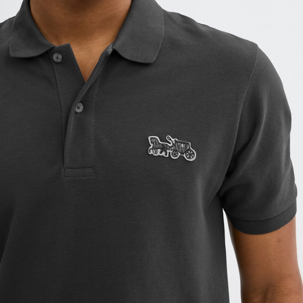 Coach Horse And Carriage Classic Polo In Organic Cotton - Preorder