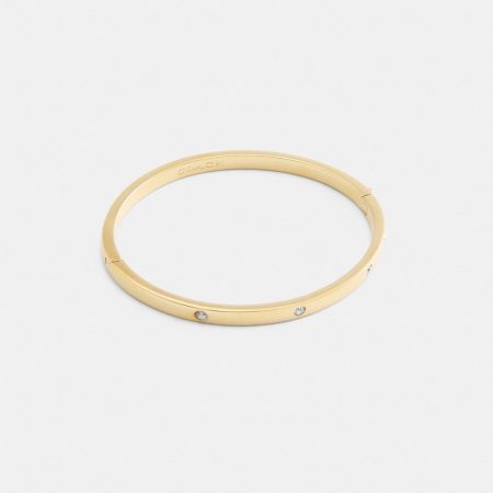 Coach Outlet Essential Hinged Bangle - Preorder — Brass